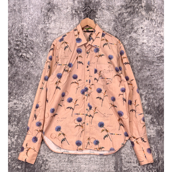 Paul Smith Shirt XL Mens Botanist Floral Print Poplin Long Sleeve Casual Button - Picture 1 of 8